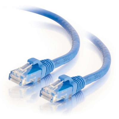 2m Cat6A Booted Unshielded (UTP) Low Smoke Zero Halogen (LSZH) Network Patch Cable Blue